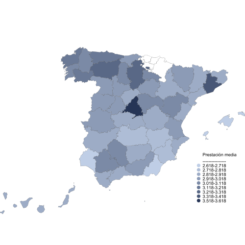 Distribución de los desempleados por Provincias