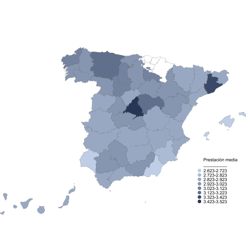 Distribución de los desempleados por Provincias