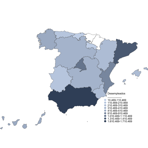 Distribución de los desempleados por Distribución Geográfica 