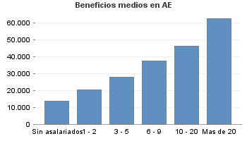 Beneficios medios en AE