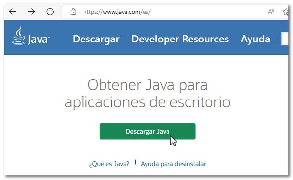 Descarga gratuita de Java