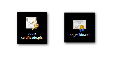iconas de copias de certificado