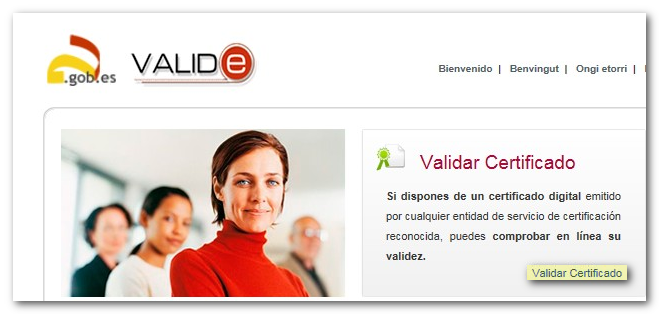 validate certificate on the valide website