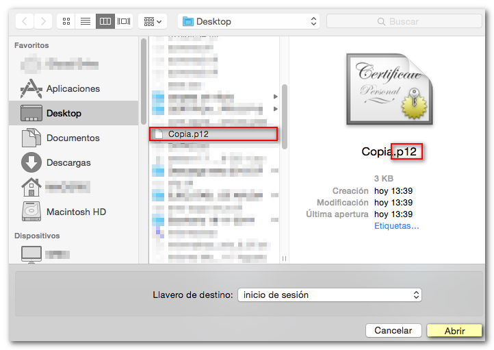 Crónica Odio batalla Agencia Tributaria: Cómo importar una copia válida de su certificado  electrónico - Macintosh - Importar copia del cer...