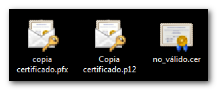Icones còpia de certificats