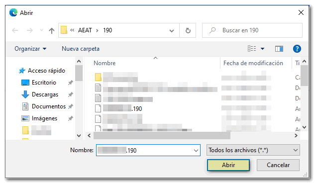 Seleccione o ficheiro para validar