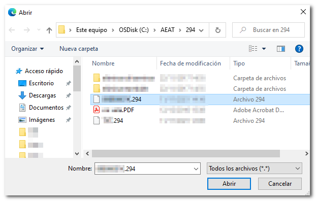 Select file