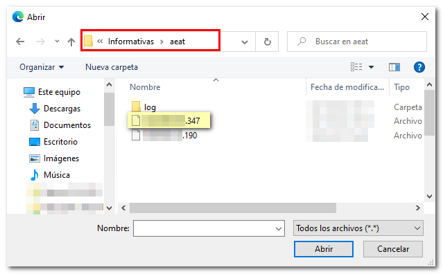 select file from explorer