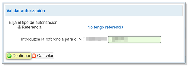 Validar a referencia de Renda do contribuínte