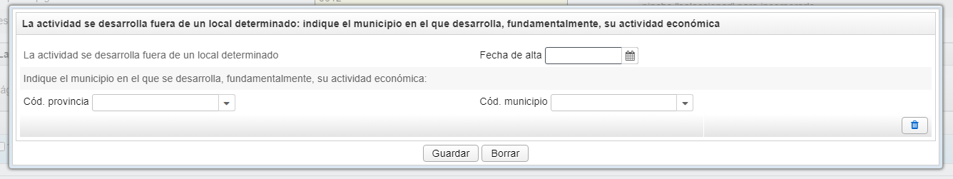 Activity outside a specific location