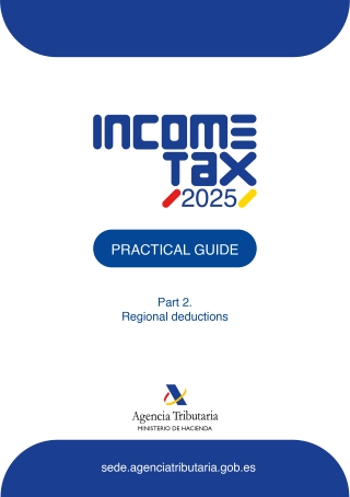 Cover of the Practical Manual for Personal Income Tax 2025. Part 2. Autonomous community deductions