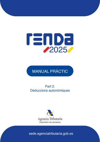 Portada Manual Pràctic IRPF 2025. Part 2. Deduccions autonòmiques