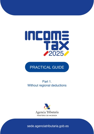 Cover of the Practical Manual for Personal Income Tax 2025. Part 1