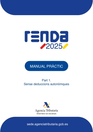 Portada Manual Pràctic IRPF 2025. Part 1