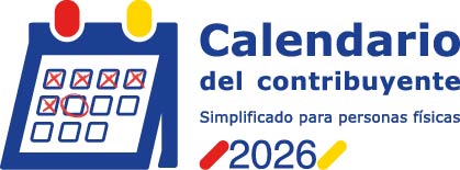 Portada del calendario del contribuyente de 2026 simplificado para personas f&iacute;sicas