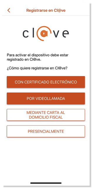 APP Cl@ve iOS registrar
