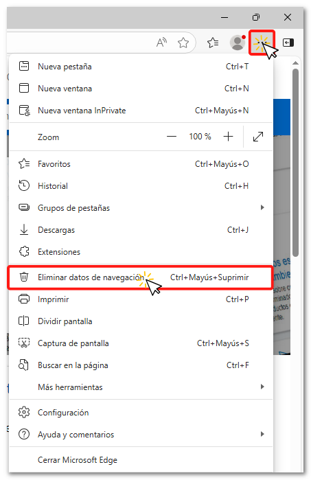 Eliminar datos de explorarci&oacute;n