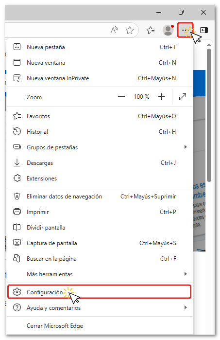 Configuraci&oacute;n