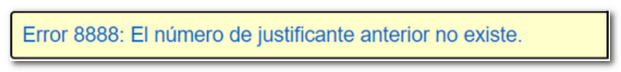 Justificante no existe