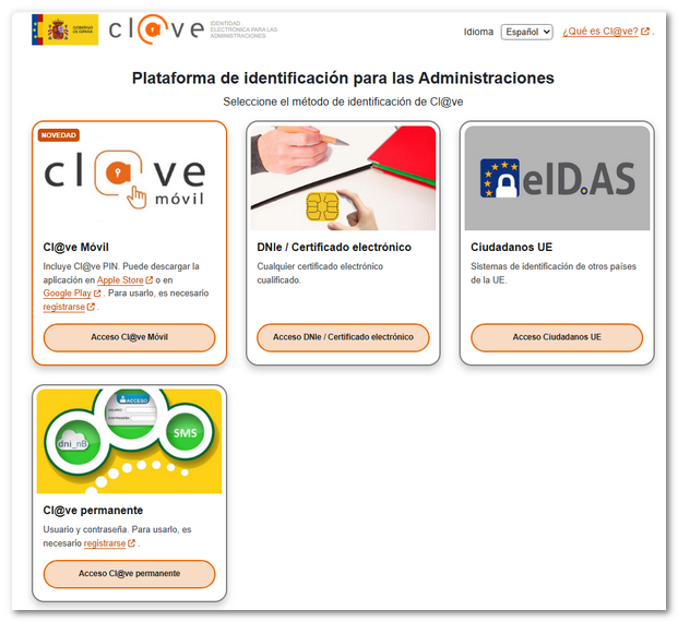 Identificación en pasarela