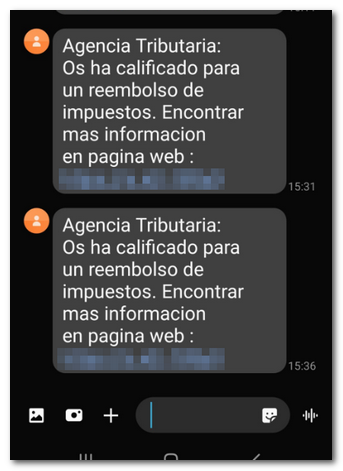 Text sms phishing
