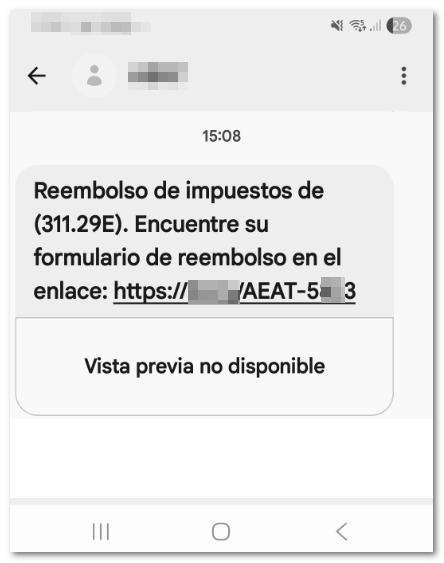 Reembolso falso