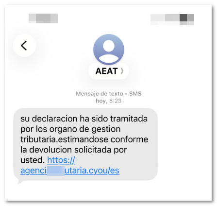 Declaraci&oacute;n tramitada falso