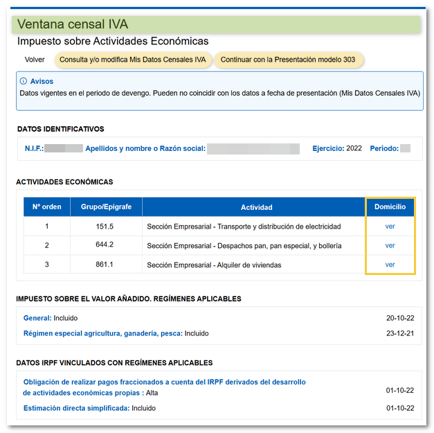 Ventana censal Pre303