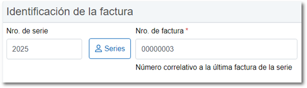 Rellenar a ceros el número de factura