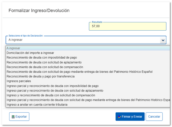 Opcions resultat positiu