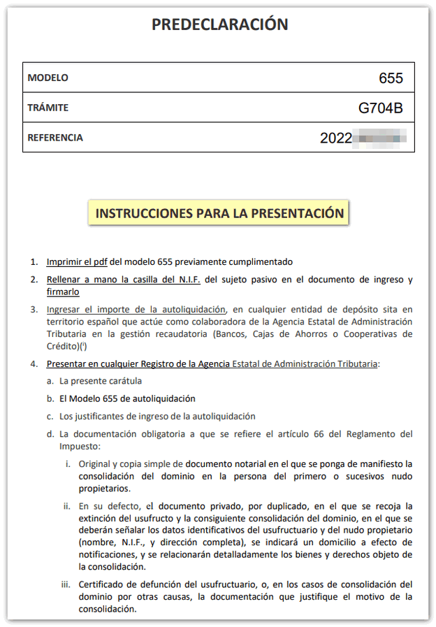 Documento presentación da declaración