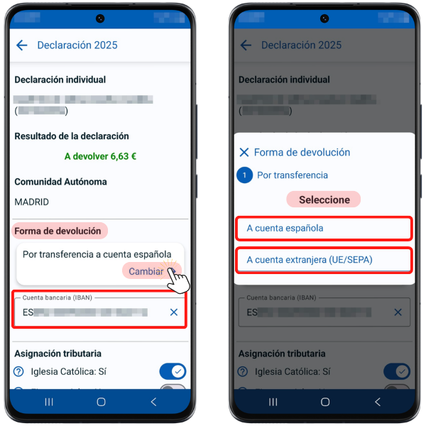 Declaration with result to be returned