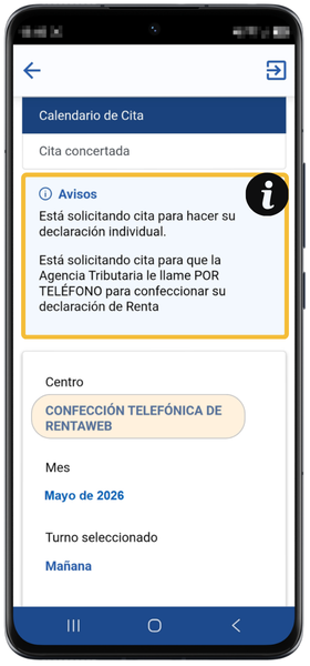 Selecci&oacute;n del d&iacute;a de la cita