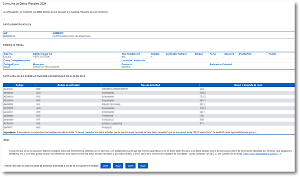 Consult tax data 2023