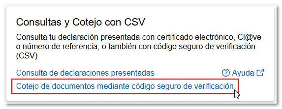 Cotejo de documentos desde los tr&aacute;mites de IRPF