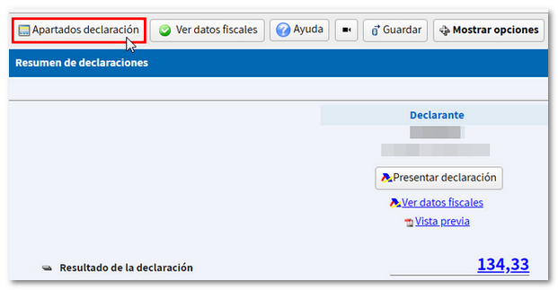 Resumen de declaraciones