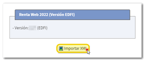 XML import