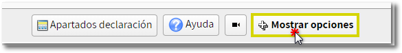 botón mostrar opciones