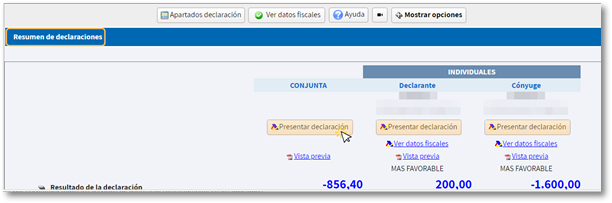 Resumen de la declaraci&oacute;n