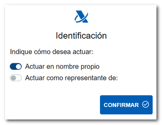 Diálogo de representación