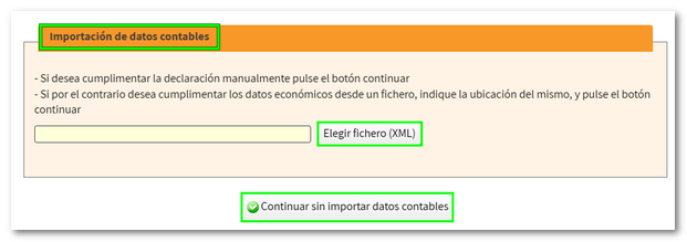Elixir XML para importar datos contables