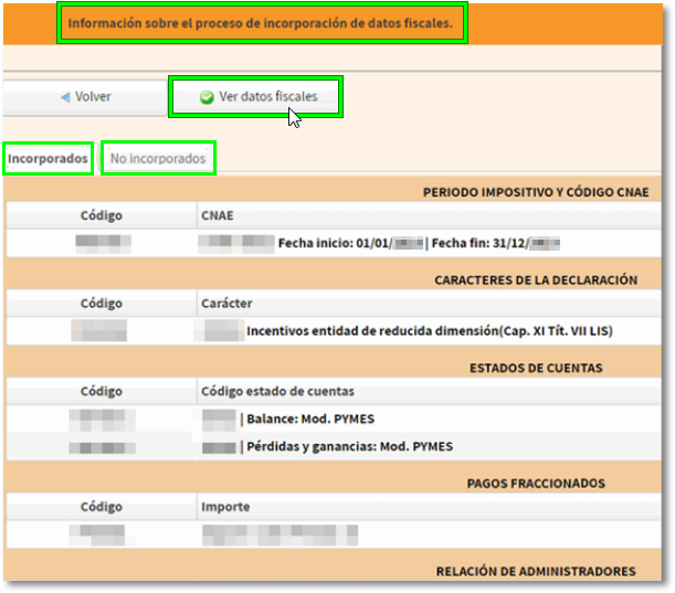 Consulta de Datos fiscais trasladados