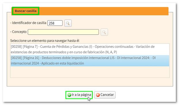 Buscar recadro