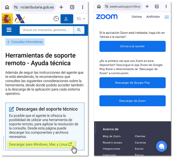 Web de Zoom