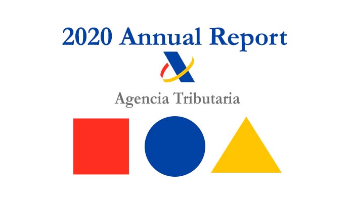 Cover of the Spanish Tax Agency’s 2020 report