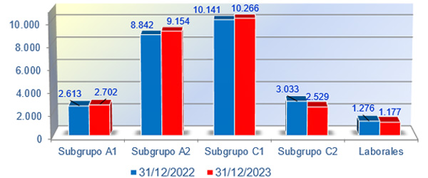 Distribució per subgrups 2022-2023