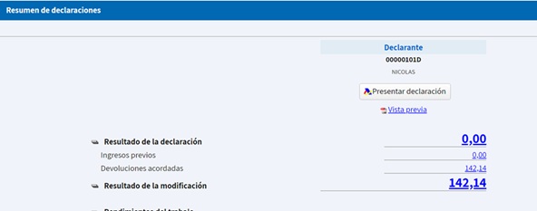 Resum de declaracions