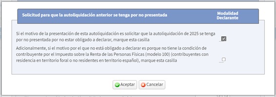 Marcada la primera opció